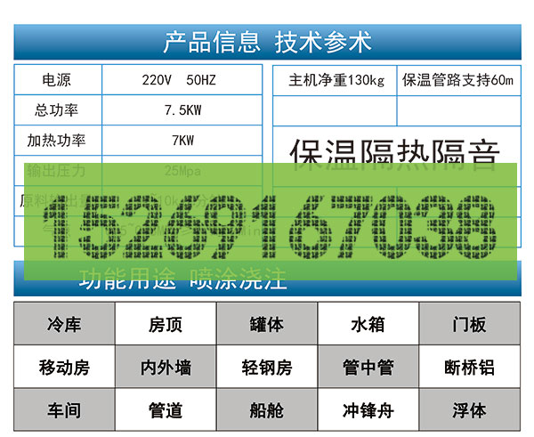 JNJX-IIIE聚氨酯發泡機技術參數